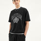 Men's Graphic Black Crew Neck T-shirt - Styleshot View
