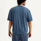 Men's Printed Round Neck Sweatshirt - Back View