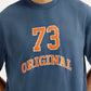 Men's Printed Round Neck Sweatshirt - Detail View