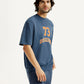Men's Printed Round Neck Sweatshirt - Side View