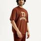 Men's Printed Round Neck Sweatshirt - Side View