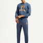 Men's Graphic Blue Crew Neck Co-Ord Set - Styleshot View