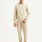 Men's Beige Regular Fit Co-Ord Set - Front View