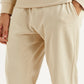 Men's Beige Regular Fit Co-Ord Set - Front View