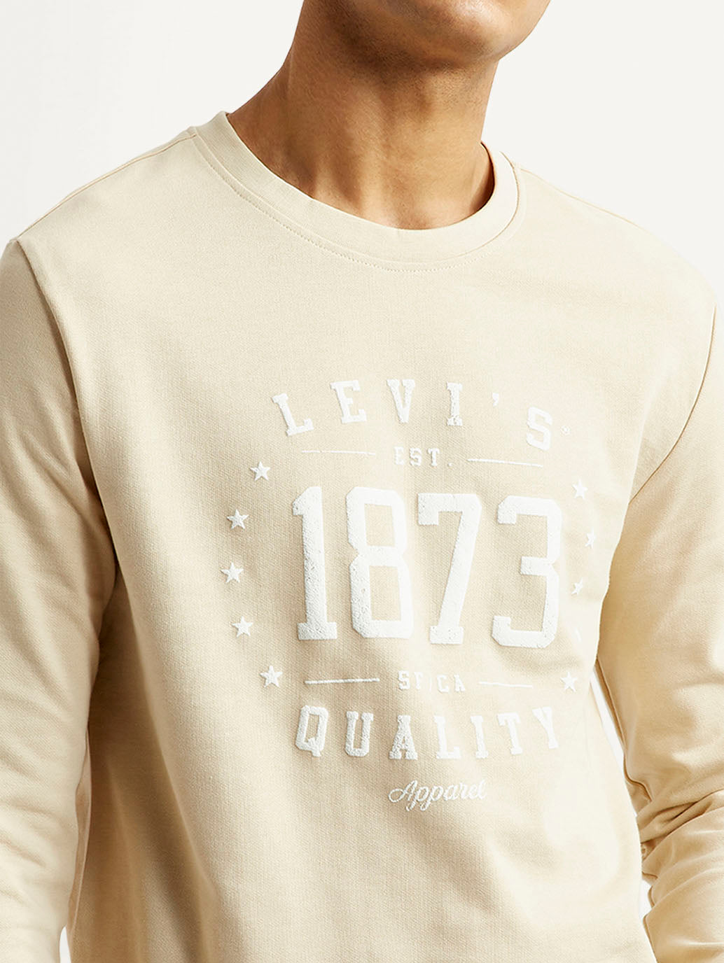 Men's Beige Regular Fit Co-Ord Set - Detail View