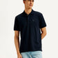 Men's Solid Slim Fit Polo T-shirt - Front View