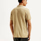 Men's Geometric Slim Fit Polo T-shirt - Back View