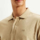 Men's Geometric Slim Fit Polo T-shirt - Detail View