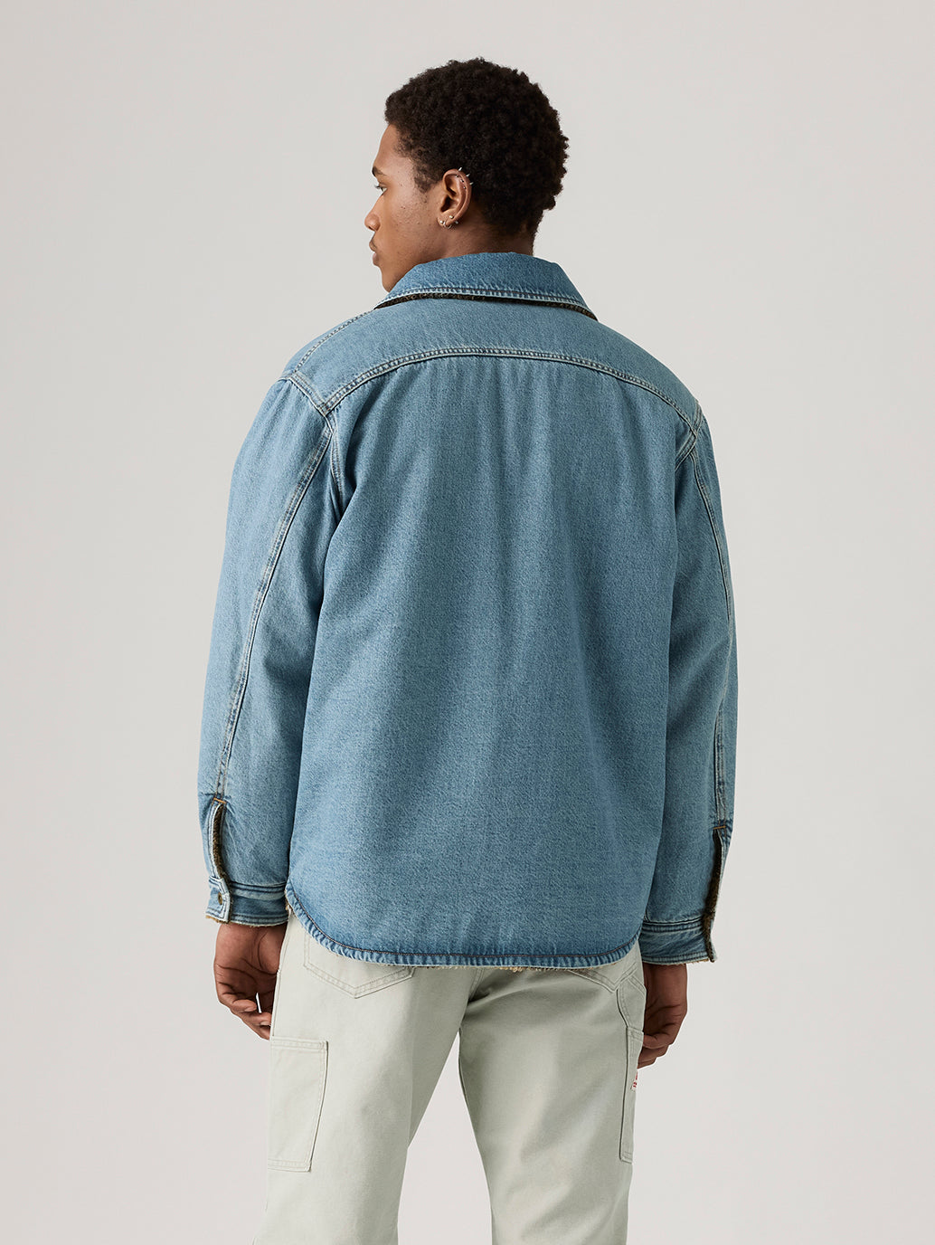 Men's Reversible Shacket - Back View