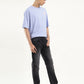 Men's 550 Black Loose Fit Mid Rise Jeans - Front View