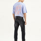 Men's 550 Black Loose Fit Mid Rise Jeans - Back View