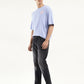 Men's 550 Black Loose Fit Mid Rise Jeans - side View