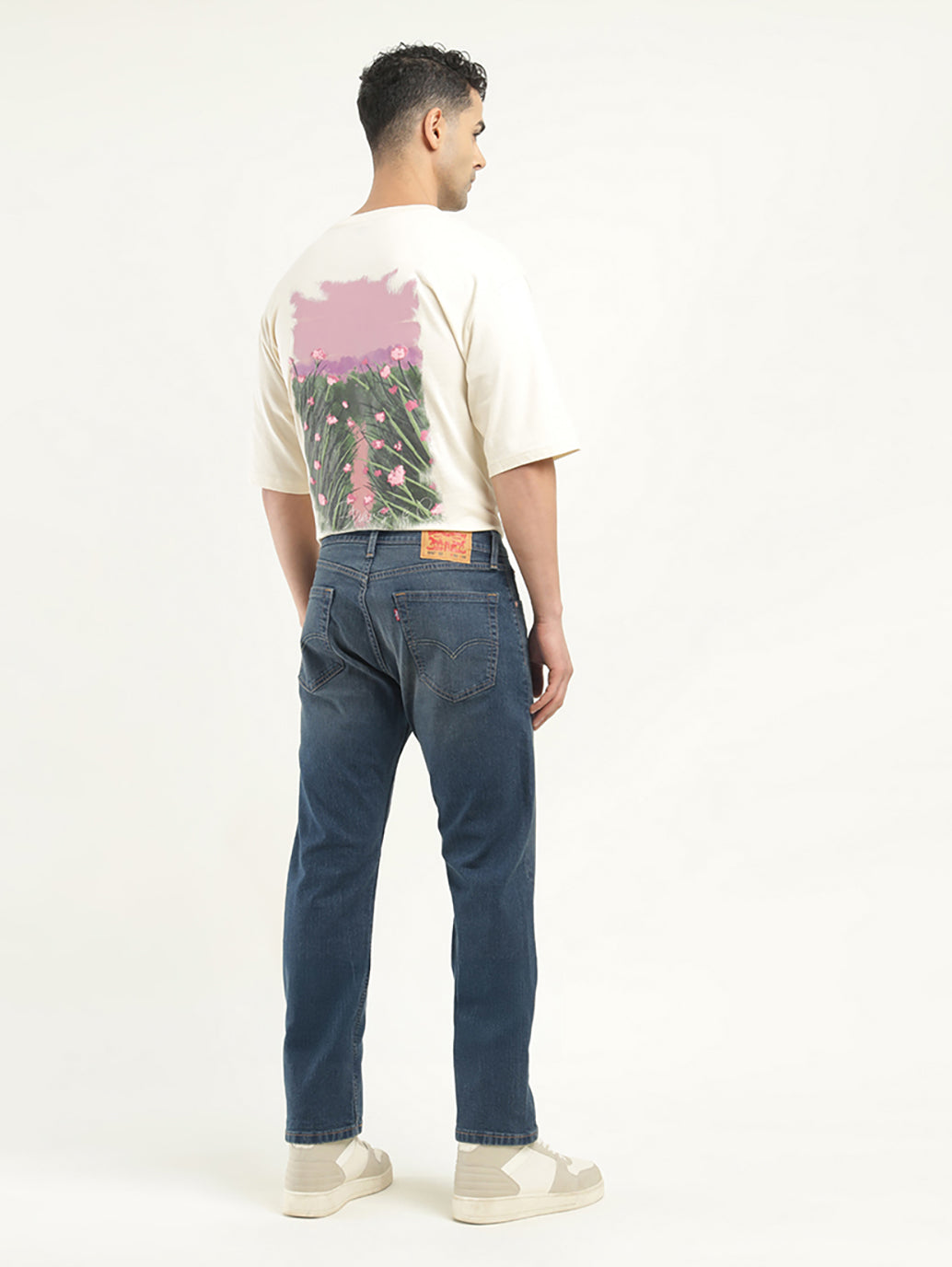 Men's 550 Indigo Loose Fit Mid Rise Jeans - Back View