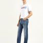 Men's 550 Blue Loose Fit Mid Rise Jeans - Side View