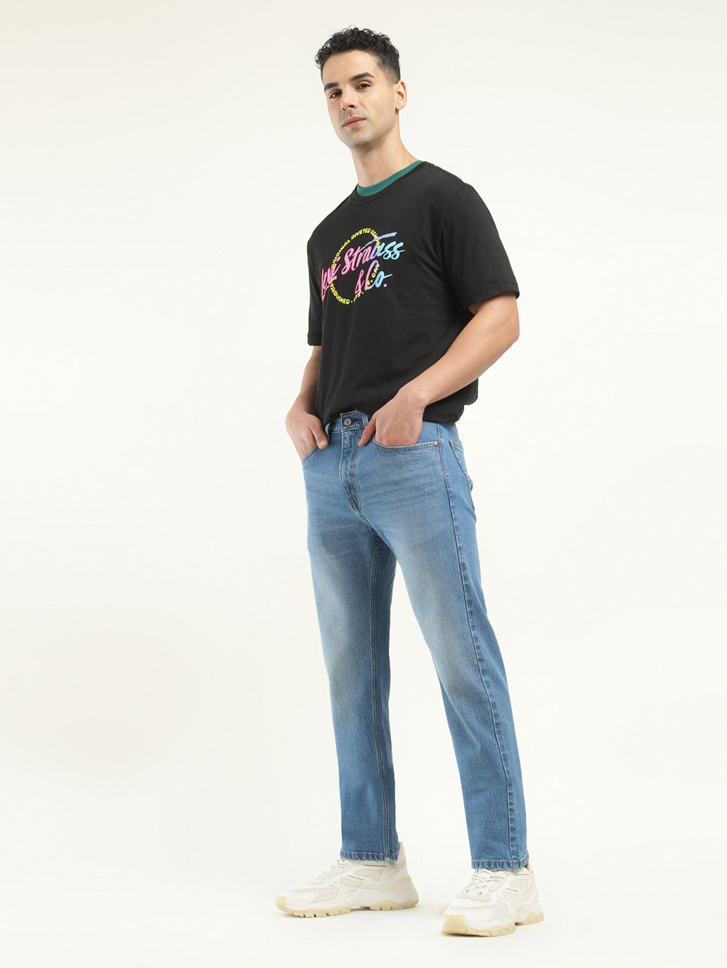 Men's 550 Indigo Loose Fit Mid Rise Jeans