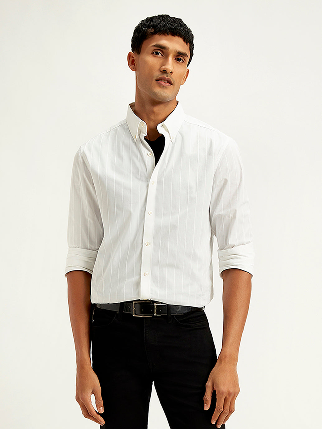 Men's Redloop Striped Slim Fit Shirt - f98abd37-03f4-4dc8-87ad-e4f5afc38fb0 View