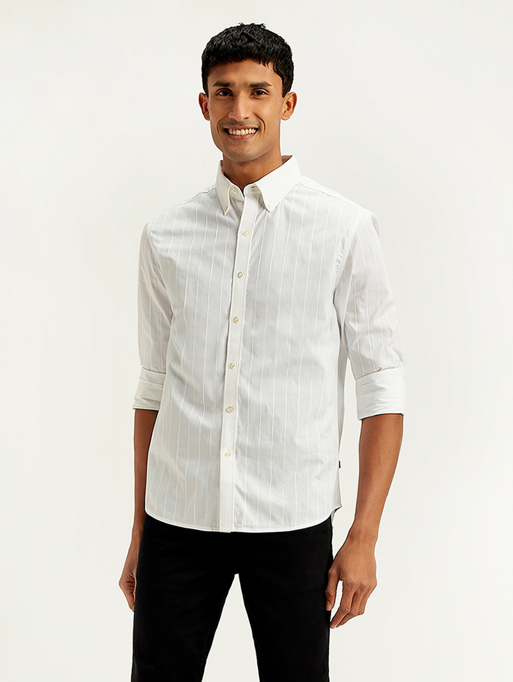 Men's Redloop Striped Slim Fit Shirt - dbb5c80d-0a72-4b43-87c4-c41378e14ffd View