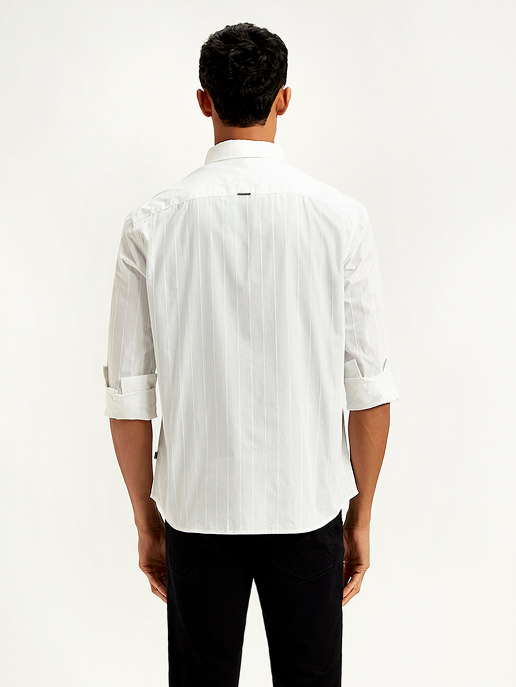 Men's Redloop Striped Slim Fit Shirt - f5e80bd6-c4ba-40c6-8940-babe61a4de6e View