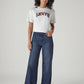 Women's 318 Blue Shaping Wide Leg Fit Mid Rise Redloop Jeans - Styleshot View