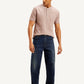 Men's 568 Navy Blue Loose Fit Mid Rise Jeans - Front View