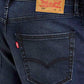 Men's 568 Navy Blue Loose Fit Mid Rise Jeans - Detail View