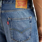 Men's 568 Blue Loose Fit Mid Rise Jeans - Detail View