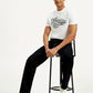 Men's 568 Dark Blue Loose Fit Mid Rise Jeans - Elevated View