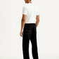 Men's 568 Dark Blue Loose Fit Mid Rise Jeans - Back View