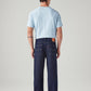 Men's 568 Dark Blue Loose Fit Mid Rise Jeans - Back View