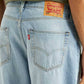 Men's 568 Light Blue Loose Fit Mid Rise Jeans - Detail View
