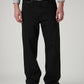 Men's 568 Black Loose Fit Mid Rise Jeans - Front View