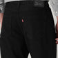 Men's 568 Black Loose Fit Mid Rise Jeans - Detail View
