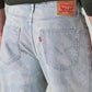 Men's 568 Light Blue Loose Fit Mid Rise Jeans - Detail View