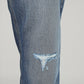 Men's 568 Blue Loose Fit Mid Rise Jeans - 20 View