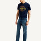 Men's 511 Dark Blue Slim Fit Mid Rise Jeans - Side View