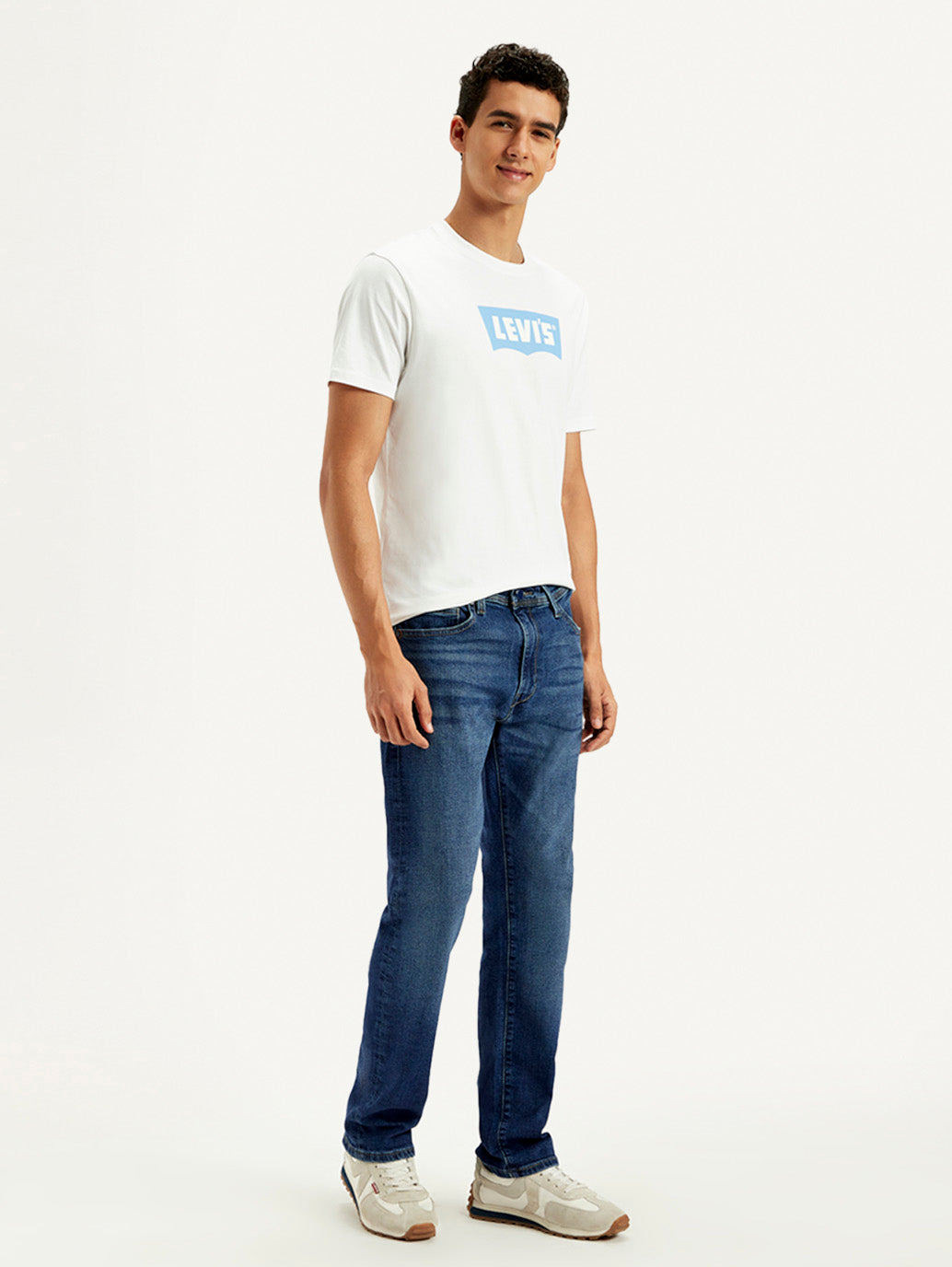 Men's 513 Blue Slim Straight Fit Mid Rise Jeans - cbdbe3ea-f687-4e1d-ac0f-7e85ad8ef30b View
