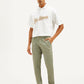 Men's Green Authentic Straight Fit Chino Pants - Front View