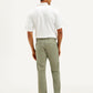Men's Green Authentic Straight Fit Chino Pants - Back View