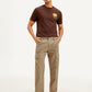 Men's Brown Loose Fit Cargo Trousers - Styleshot View