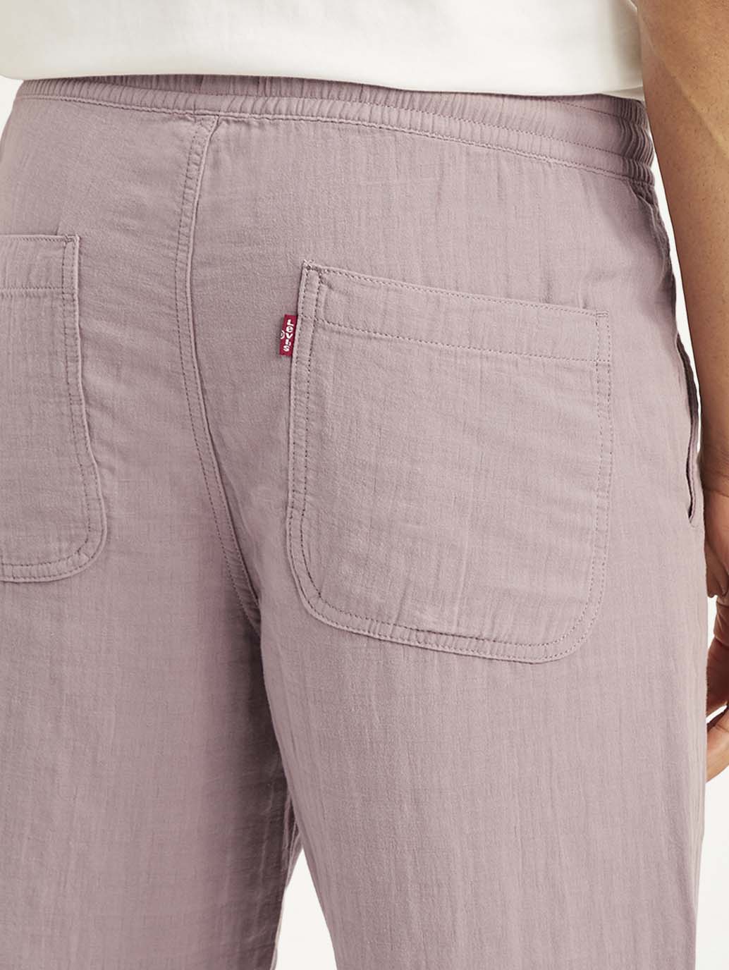 Men's Mauve Loose Straight Fit Chino Trousers - 040150a7-579d-44e3-996d-1dfeac2c85ee View