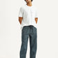 Men's Blue Loose Fit Mid Rise Joggers - Styleshot View