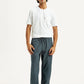 Men's Blue Loose Fit Mid Rise Joggers - Front View