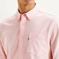 Men's Solid Slim Fit Shirt - Detail View