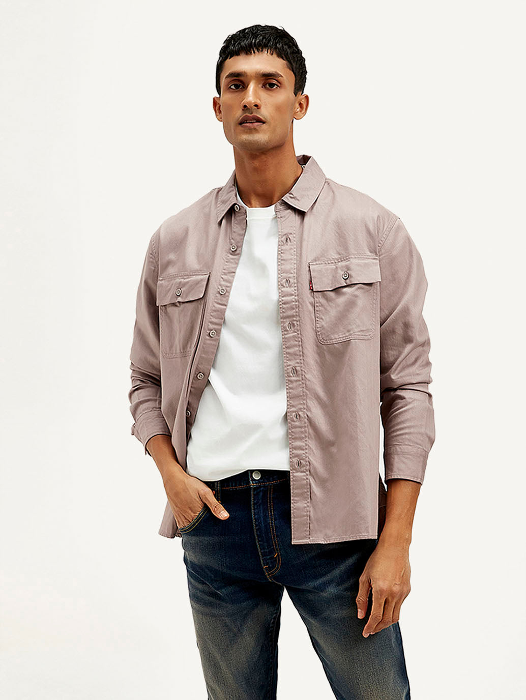 Men's Solid Slim Fit Shirt - Styleshot View