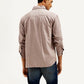 Men's Solid Slim Fit Shirt - Back View