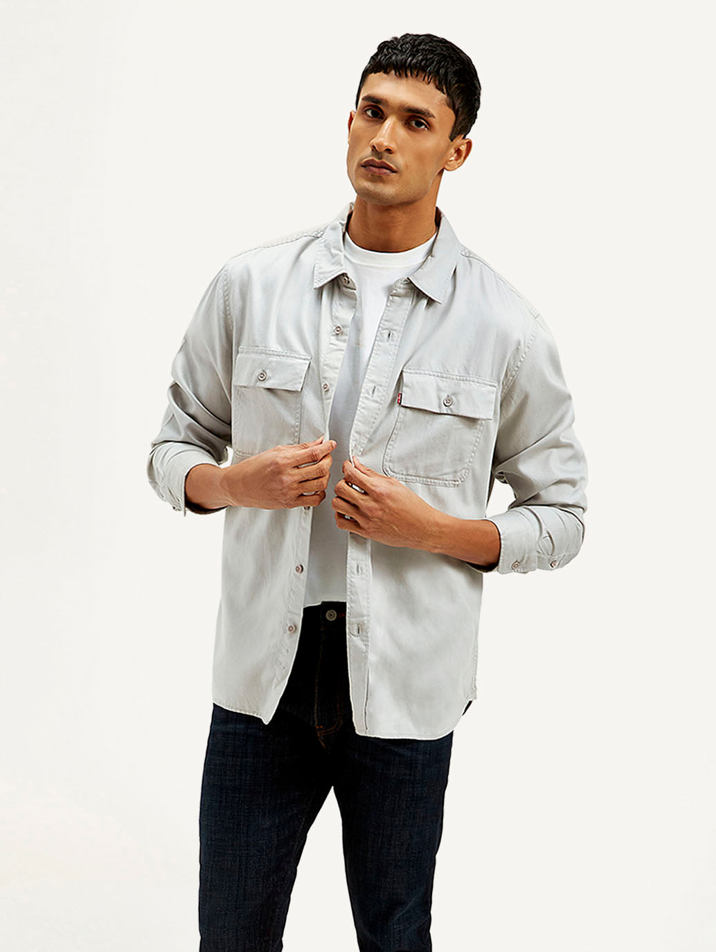Men's Solid Regular Fit Shirt - Styleshot View