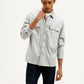 Men's Solid Regular Fit Shirt - Front View