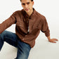 Men's Solid Slim Fit Shirt - Elevated View