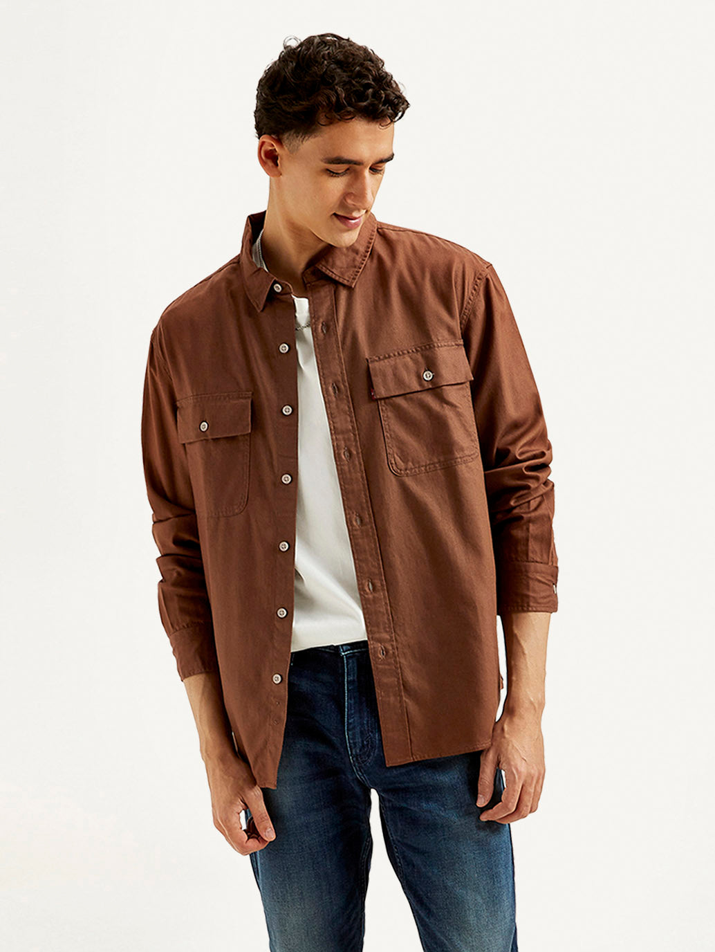 Men's Solid Slim Fit Shirt - Styleshot View