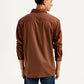 Men's Solid Slim Fit Shirt - Back View